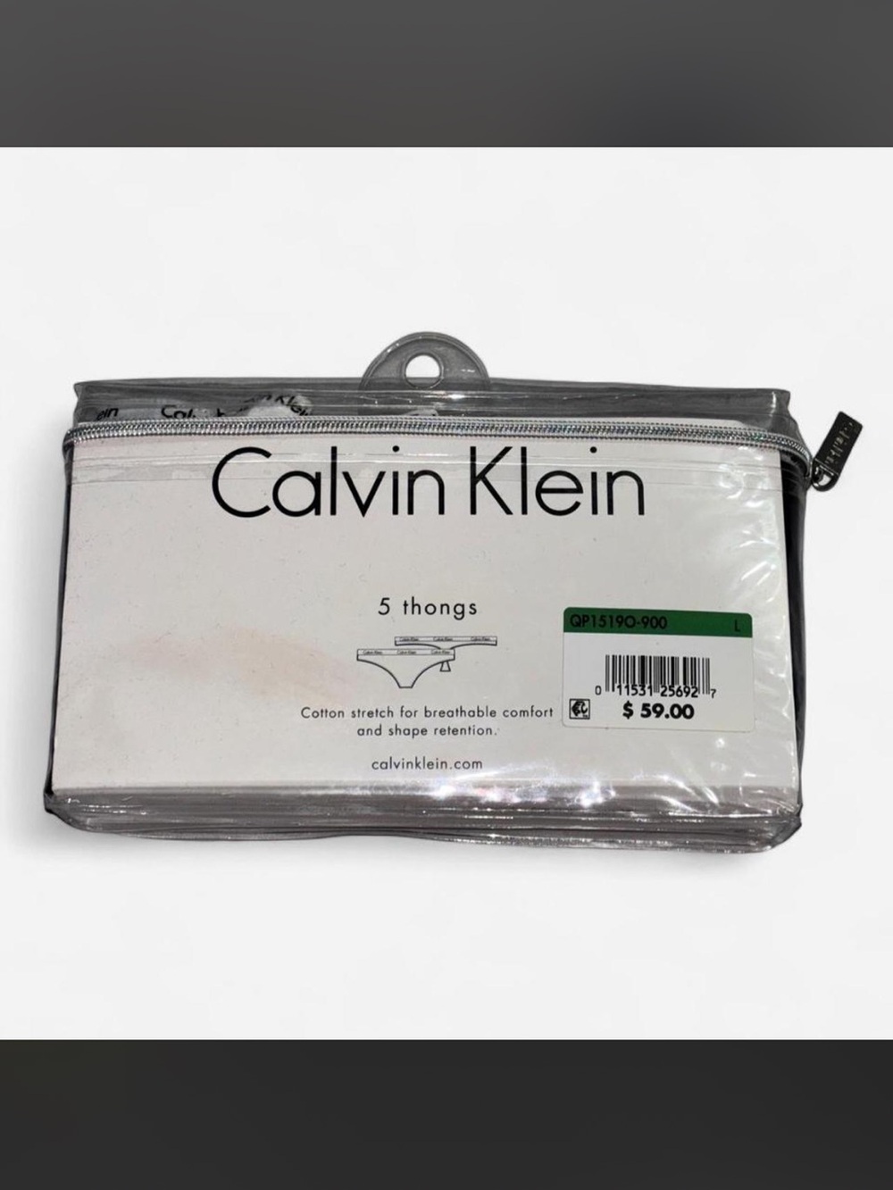 Calvin Klein 3 thongs- White & black